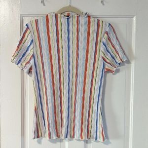 Playful textured top